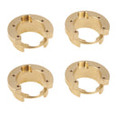4pc Brass Counterweight Steering Block Wheel Axle for 1/10 RC Traxxas TRX-4