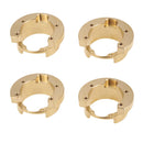 4pc Brass Counterweight Steering Block Wheel Axle for 1/10 RC Traxxas TRX-4