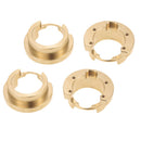 4pc Brass Counterweight Steering Block Wheel Axle for 1/10 RC Traxxas TRX-4