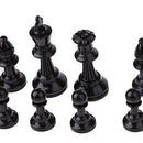 1 Set 32 Pieces International Chess Game Chessman Chess Piece for Travel Games, 77mm King Type