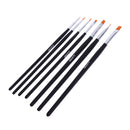 Synthetic Paint Brush Pen Pack of 7 Brushes Set for Model Building or Figure