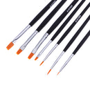 Synthetic Paint Brush Pen Pack of 7 Brushes Set for Model Building or Figure