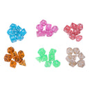 6 Packs Polyhedral Dice Set D4 D6 D8 D10 D12 D20 Percentile w/ 6 Black Bags
