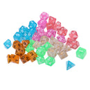 6 Packs Polyhedral Dice Set D4 D6 D8 D10 D12 D20 Percentile w/ 6 Black Bags