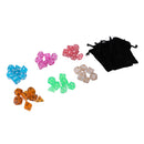 6 Packs Polyhedral Dice Set D4 D6 D8 D10 D12 D20 Percentile w/ 6 Black Bags