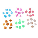 6 Packs Polyhedral Dice Set D4 D6 D8 D10 D12 D20 Percentile w/ 6 Black Bags