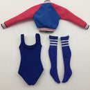 1/6 Scale Sports Wear Female Baseball Uniform Jacket Coat Socks Women Clothes For 12" Action Figure