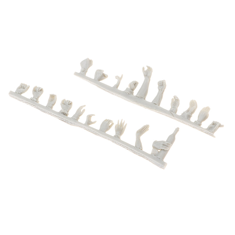 1/35 Resin Military Soldier Replacement Hands 20Pcs for Mini Scene Building