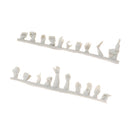 1/35 Resin Military Soldier Replacement Hands 20Pcs for Mini Scene Building