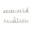 1/35 Resin Military Soldier Replacement Hands 20Pcs for Mini Scene Building