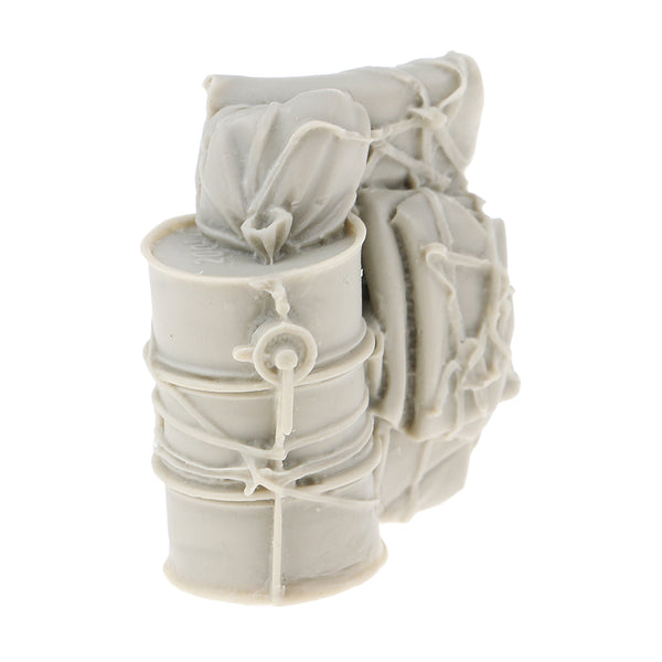 1/35 Resin World War II Scenario Accessories Oil Drum Canvas Bags Sculpture