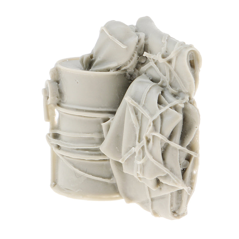 1/35 Resin World War II Scenario Accessories Oil Drum Canvas Bags Sculpture