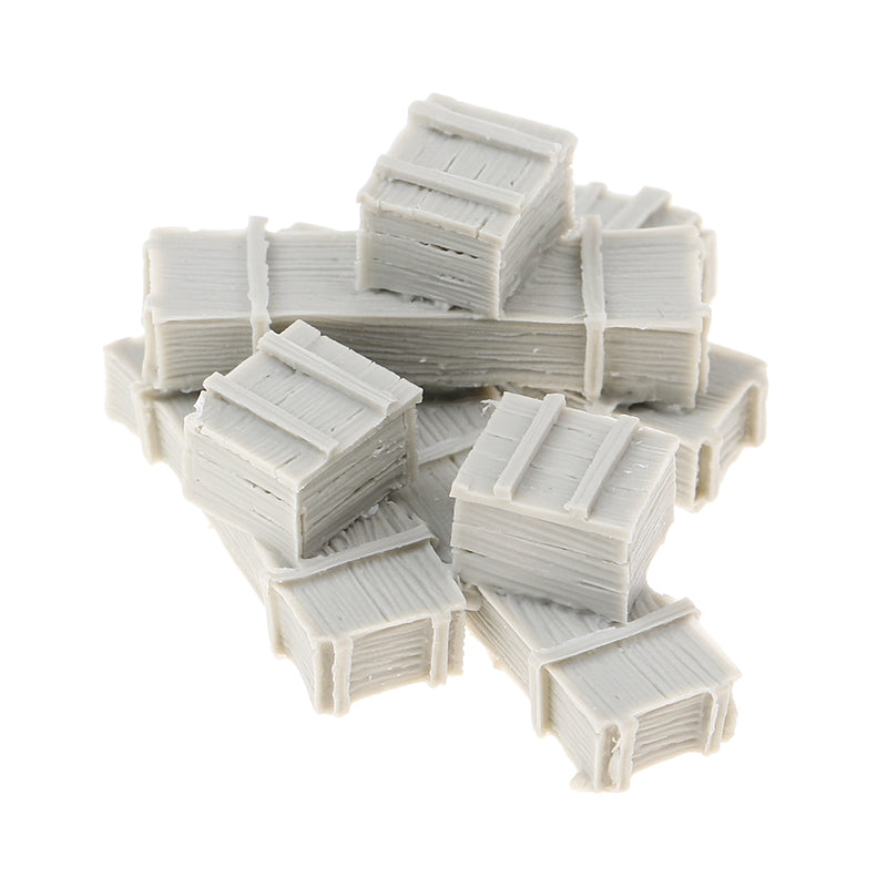 1/35 Resin Figure Kit 8 Ammunition Boxes Miniature War Game Accessory Unpainted