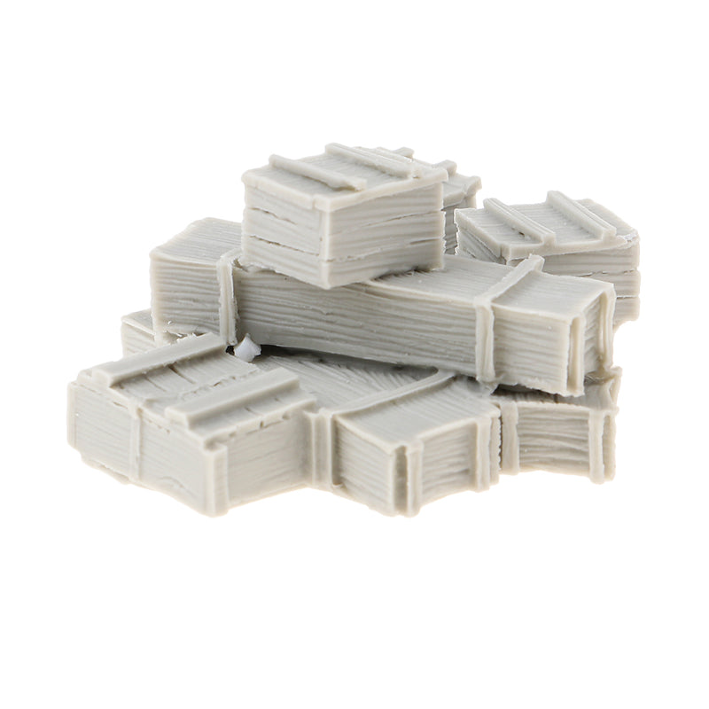 1/35 Resin Figure Kit 8 Ammunition Boxes Miniature War Game Accessory Unpainted