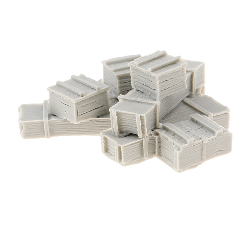 1/35 Resin Figure Kit 8 Ammunition Boxes Miniature War Game Accessory Unpainted