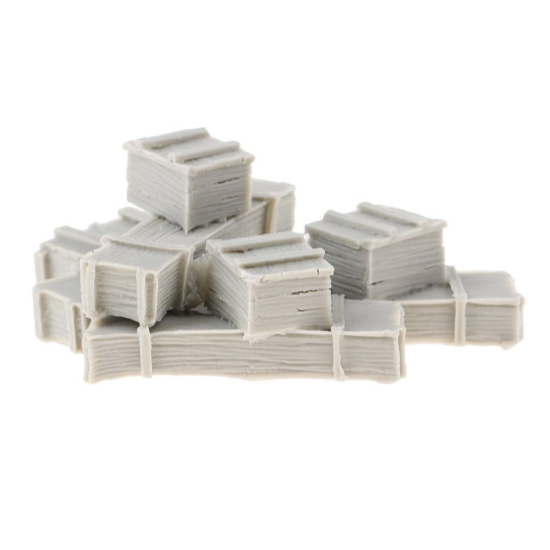 1/35 Resin Figure Kit 8 Ammunition Boxes Miniature War Game Accessory Unpainted