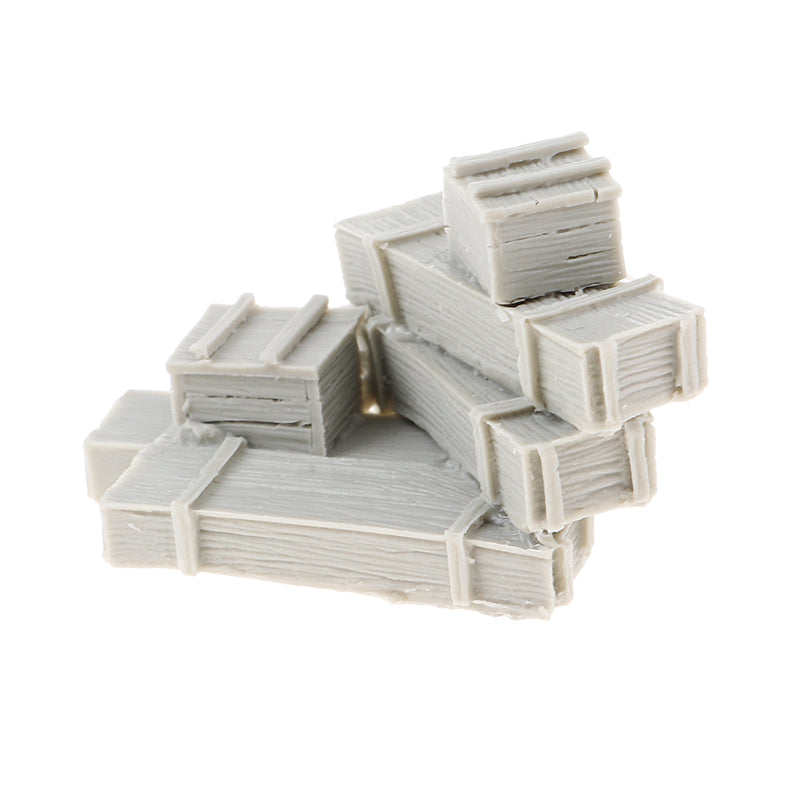 1/35 Resin Figure Kit 6 Ammunition Box Miniature War Game Accessory Unpainted