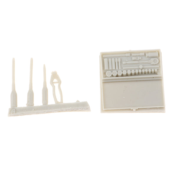 1/35 Resin Soldier Scenario Accessories Set Drums Repair Tools Resin Kit