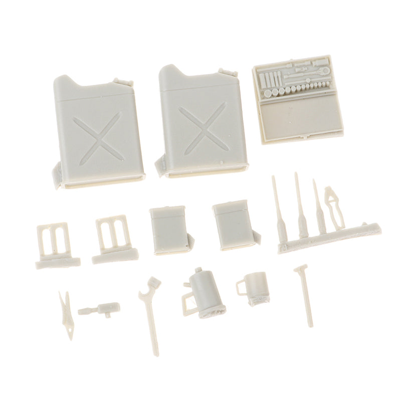 1/35 Resin Soldier Scenario Accessories Set Drums Repair Tools Resin Kit