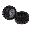 2Pcs Replacement RC Car Truck Left Rubber Tires Tyres for WLtoys A979 A979-B