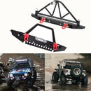 Metal Front & Rear Bumper w Lights for 1/10 Axial SCX10 90046 RC Crawler Car