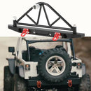 Metal Front & Rear Bumper w Lights for 1/10 Axial SCX10 90046 RC Crawler Car