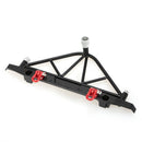 Metal Rear Bumper w/ 2 LED & Spare Tire Rack for Axial SCX10 1/10 RC Crawler