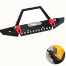 Metal Front Bumper w/ 2 LED Headlights for Axial SCX10 1/10 RC Rock Crawler