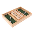 Wood 1-9 Number Shut The Box Dice Game Toy for KTV Club Bar Drinking Decider
