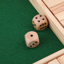 Wood Deluxe 4 Sided 10 Number Shut The Box Dice Board Game For Kids Adults