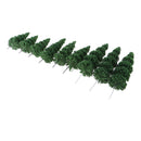 9 Pcs Trees Model Train Set Accessories Train Layout Wargame Scenery Diorama