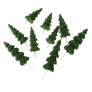9 Pcs Trees Model Train Set Accessories Train Layout Wargame Scenery Diorama