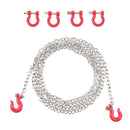 RC 1/10 Metal Front /Rear Bumper Hook Rescue Trailer Hook & Metal Tow Chain for Traxxas TRX-4 RC Crawler Car Parts