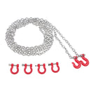 RC 1/10 Metal Front /Rear Bumper Hook Rescue Trailer Hook & Metal Tow Chain for Traxxas TRX-4 RC Crawler Car Parts