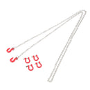 RC 1/10 Metal Front /Rear Bumper Hook Rescue Trailer Hook & Metal Tow Chain for Traxxas TRX-4 RC Crawler Car Parts