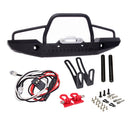 Metal Front Rear Bumper with Light for 1/10 RC Crawler Axial SCX10 & SCX10 II 90046 90047 Traxxas TRX-4 TRX4