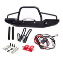 Metal Front Rear Bumper with Light for 1/10 RC Crawler Axial SCX10 & SCX10 II 90046 90047 Traxxas TRX-4 TRX4