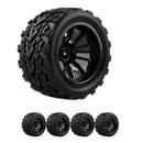 4Pcs RC Car 1/10 Racing Wheel Rim Tires Diameter 118mm for 1/10 HSP HPI REDCAT TRAXXAS