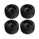 4Pcs RC Car 1/10 Racing Wheel Rim Tires Diameter 118mm for 1/10 HSP HPI REDCAT TRAXXAS