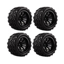 4Pcs RC Car 1/10 Racing Wheel Rim Tires Diameter 118mm for 1/10 HSP HPI REDCAT TRAXXAS