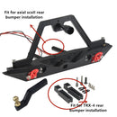 Metal Rear Bumper with 2 led Light for 1/10 RC Crawler Car Axial SCX10 & SCX10 II 90046 TRAXXAS TRX-4 TRX4