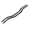 1/10 RC Car Spare Parts Chassis Frame Rails 2x Metal for JKA-D057 SCX10 Accs