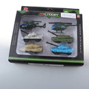 Miniature Diecast Alloy Military Vehicle Model Helicopter Tanks Troop Layout