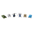 Miniature Diecast Alloy Military Vehicle Model Helicopter Tanks Troop Layout