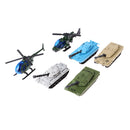 Miniature Diecast Alloy Military Vehicle Model Helicopter Tanks Troop Layout