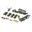Die Cast Alloy Military Vehicle Model Missile Truck Car Helicopter Kids Toys