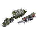 Die Cast Alloy Military Vehicle Model Missile Truck Car Helicopter Kids Toys