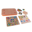 Wood Chess Pieces Board Game Checkers Gobang Stratego Kids Children Xmas Gifts