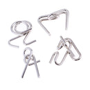 16Pcs/Set Chinese Ring Metal Wire Puzzle IQ Disentanglement Brain Teaser Puzzles Game for Kids Adults Educational Toys Gifts
