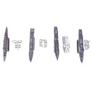 8x 4D Military Battleship Submarine Model Assemble Liaoning Aircraft Carrier